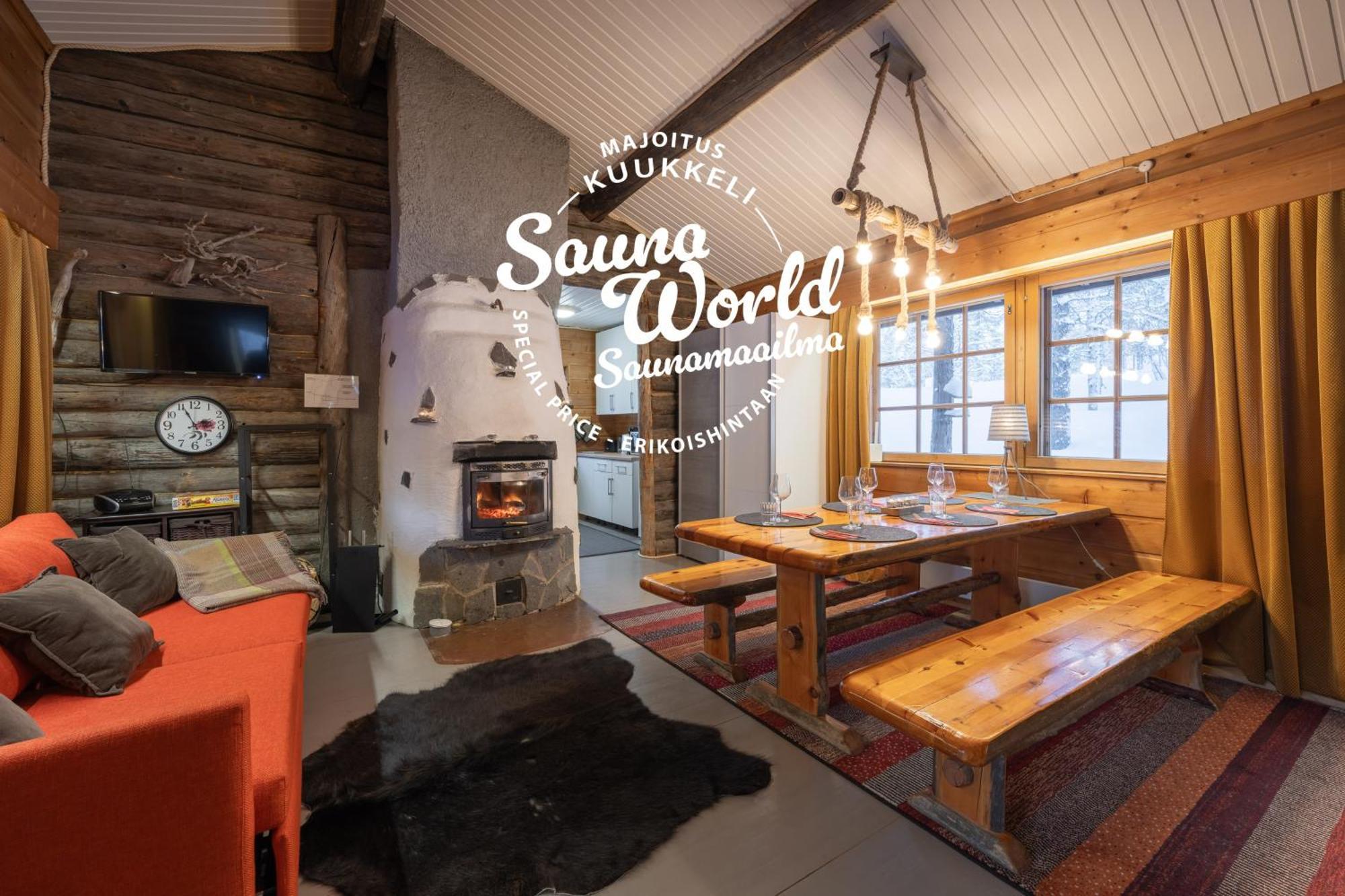 Kuukkeli Log Houses Aurora Cabin - Jaspis Saariselkä Buitenkant foto