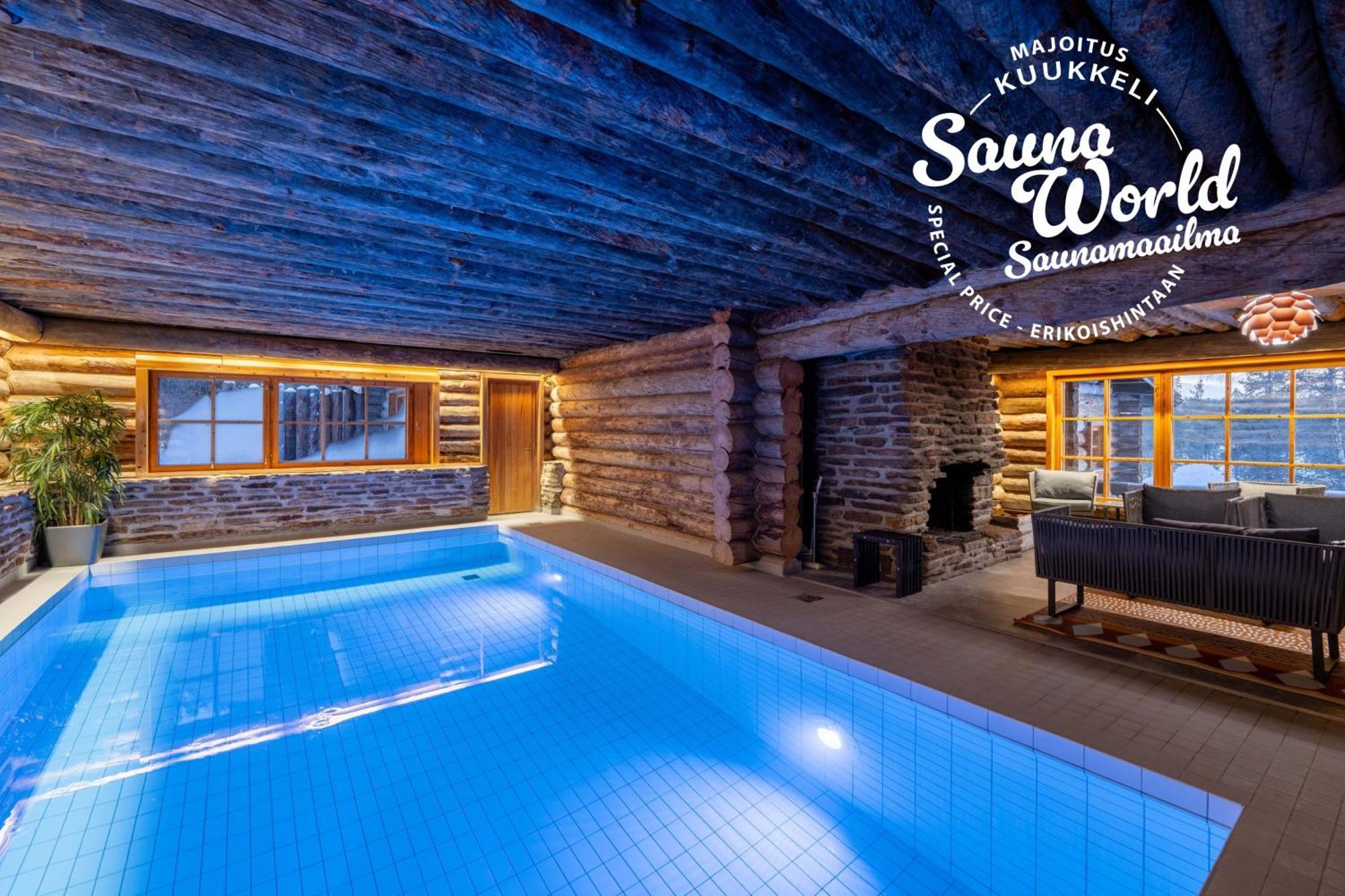 Kuukkeli Log Houses Aurora Cabin - Jaspis Saariselkä Buitenkant foto
