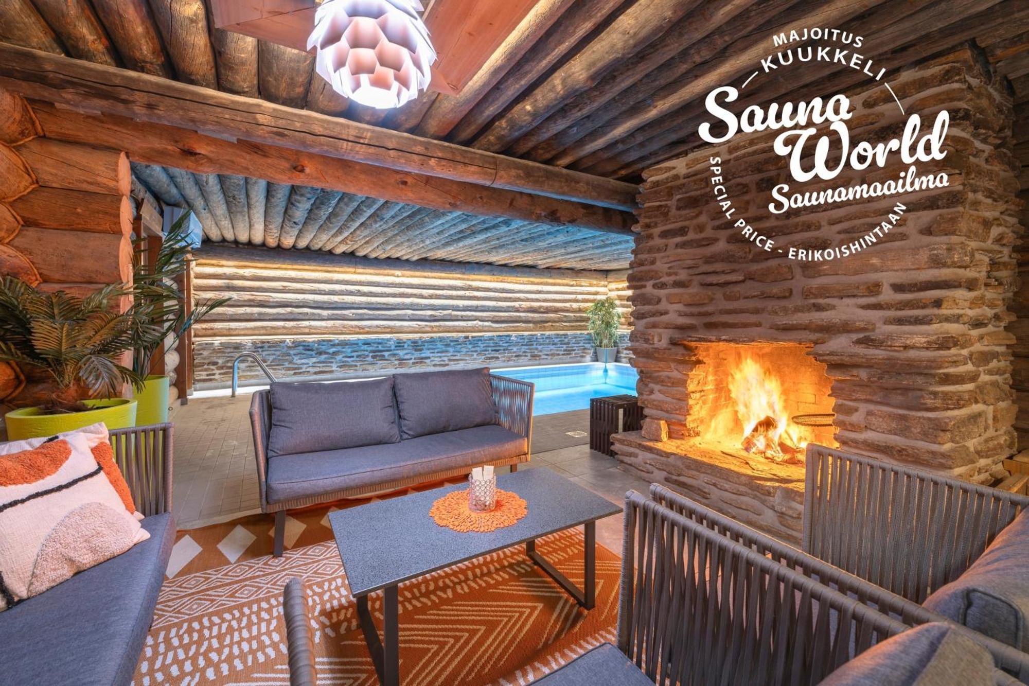 Kuukkeli Log Houses Aurora Cabin - Jaspis Saariselkä Buitenkant foto