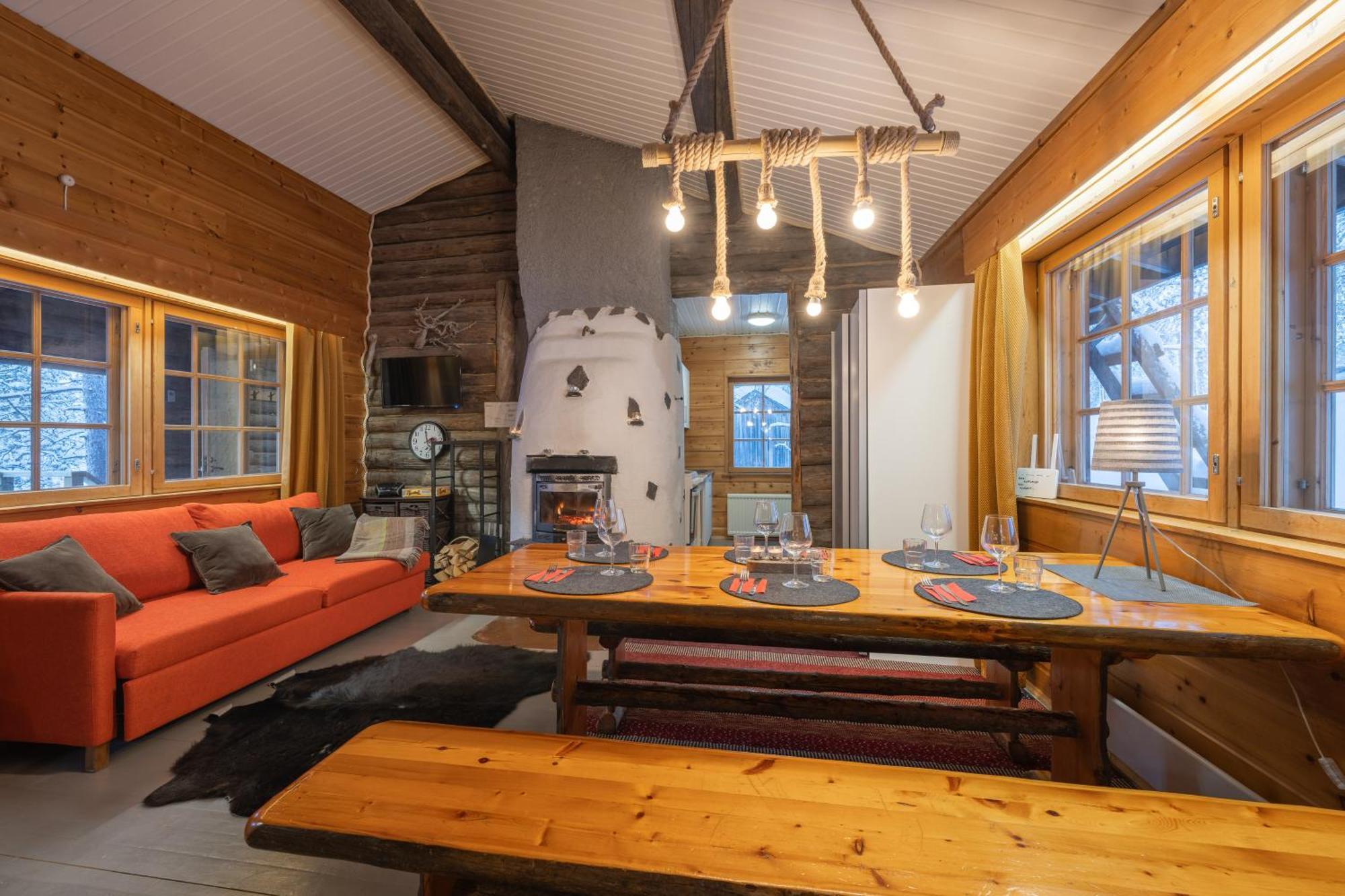 Kuukkeli Log Houses Aurora Cabin - Jaspis Saariselkä Buitenkant foto
