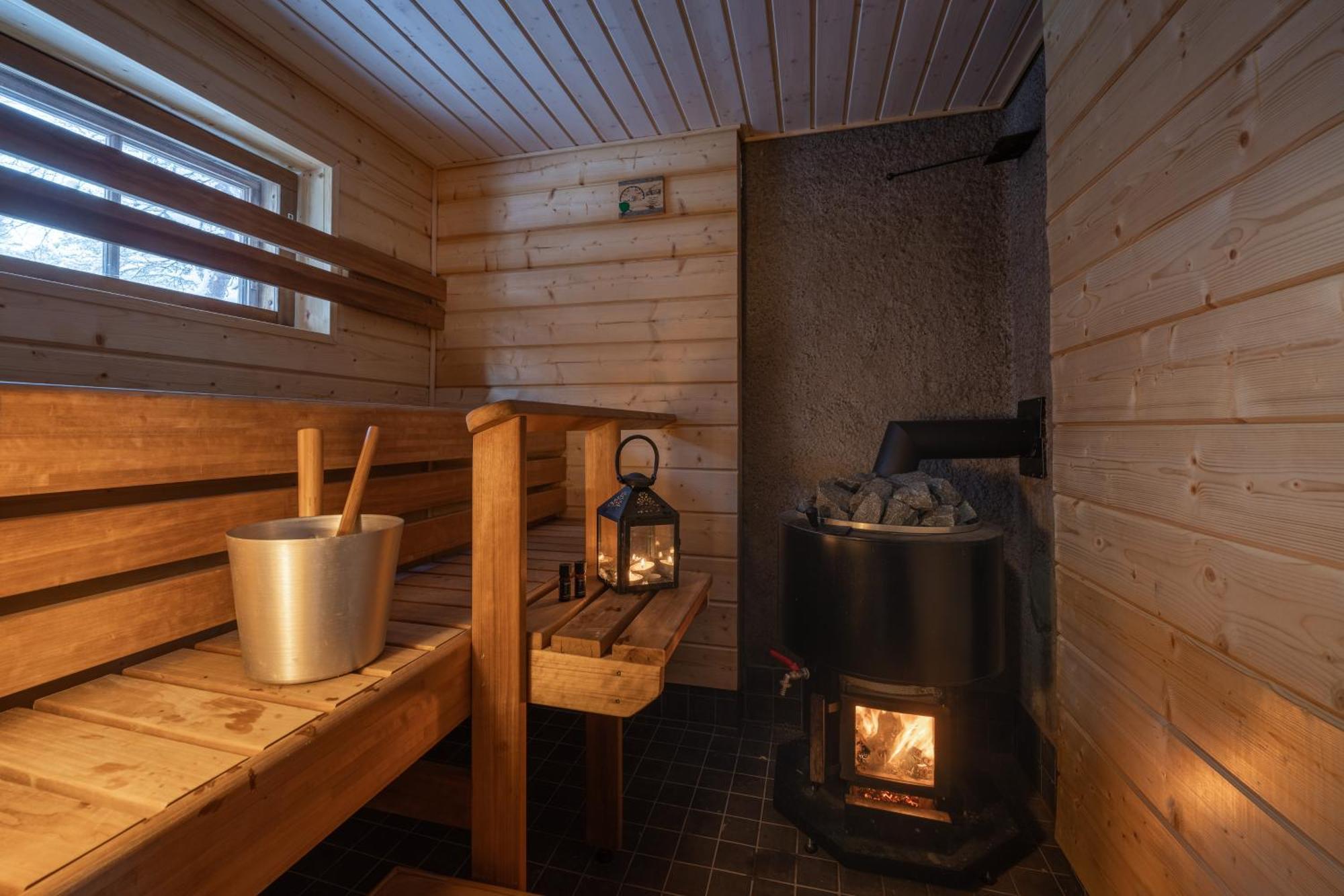 Kuukkeli Log Houses Aurora Cabin - Jaspis Saariselkä Buitenkant foto