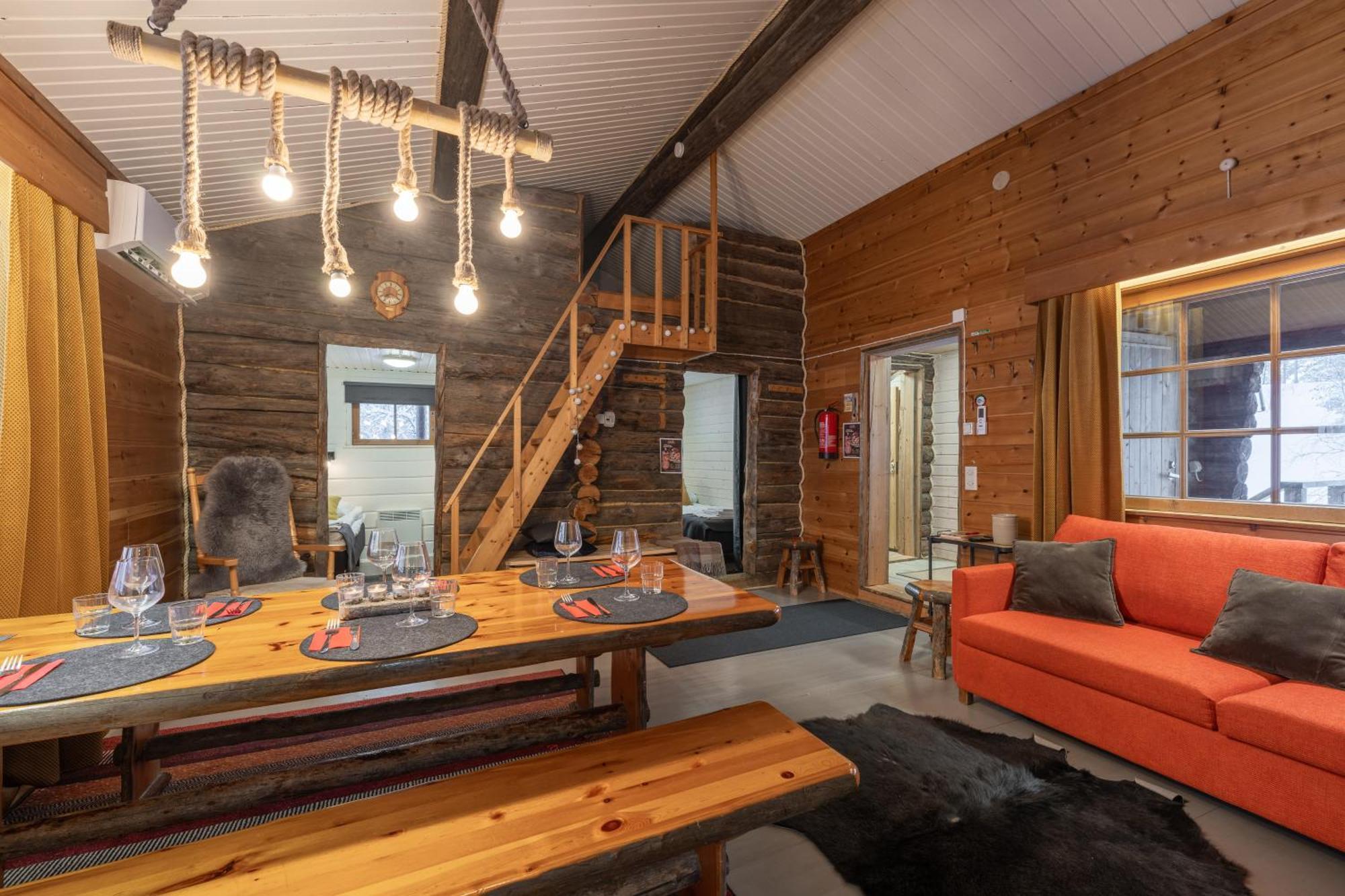 Kuukkeli Log Houses Aurora Cabin - Jaspis Saariselkä Buitenkant foto